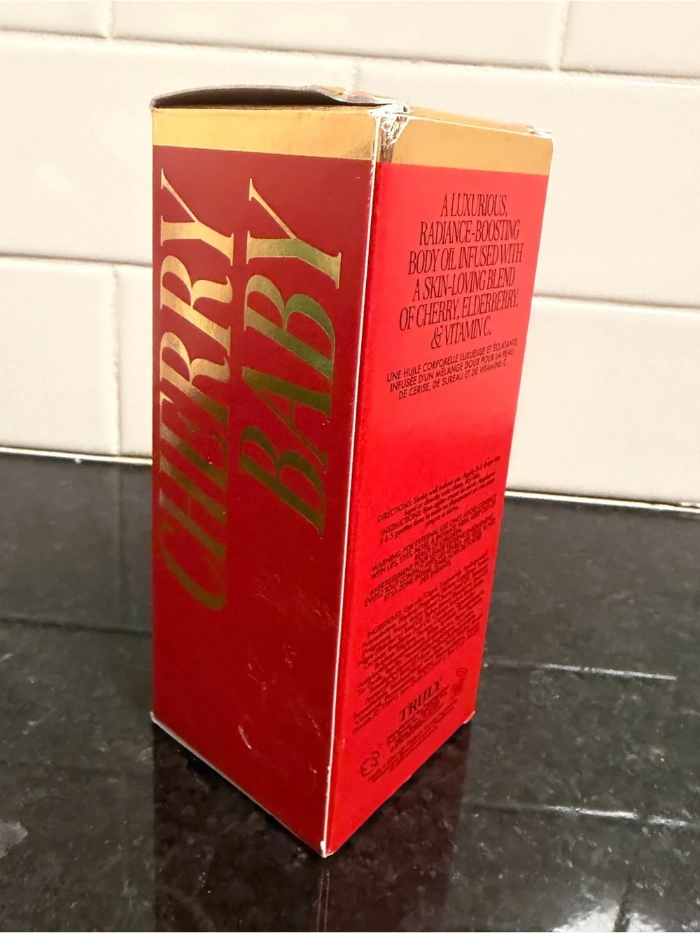 Truly - Cherry Baby Luxury Body Oil - New in Box  (3.1 fl oz / 90mL) - NEW